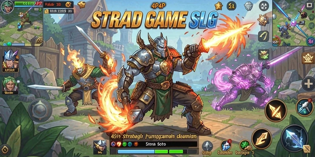 Gameplay seru dan strategi mendalam di 4P4P.
