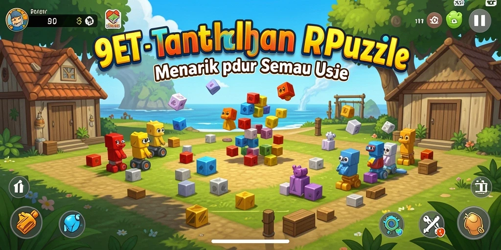 Tampilan screenshot gameplay 9ET yang menampilkan tantangan Puzzle yang seru.