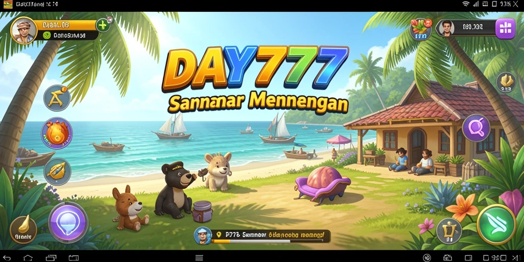 Screenshot yang menampilkan gameplay santai dan menarik di DAY777.