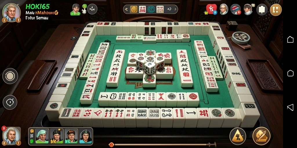 Screenshot HOKI65 menampilkan keseruan permainan Mahjong yang mendebarkan.