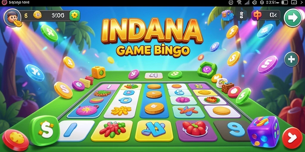 Screenshot gameplay INDAAA menampilkan keseruan bermain Bingo.
