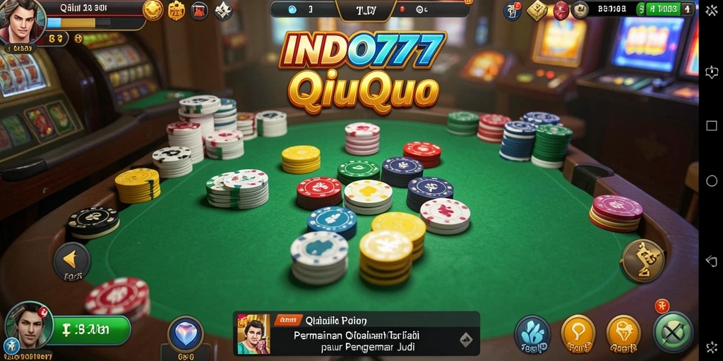 Tampilan gameplay QiuQiu yang mendebarkan di INDO777.