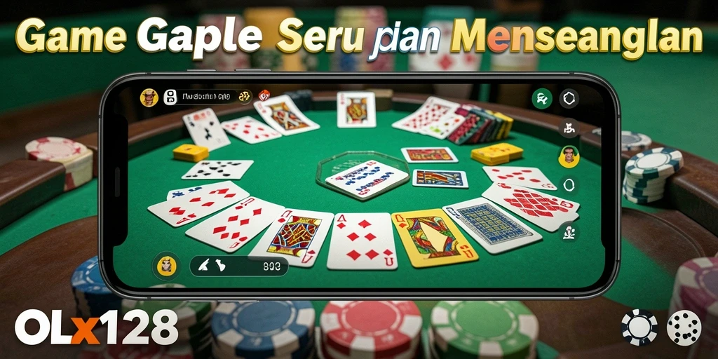 Tampilan gameplay Gaple yang seru dan interaktif.