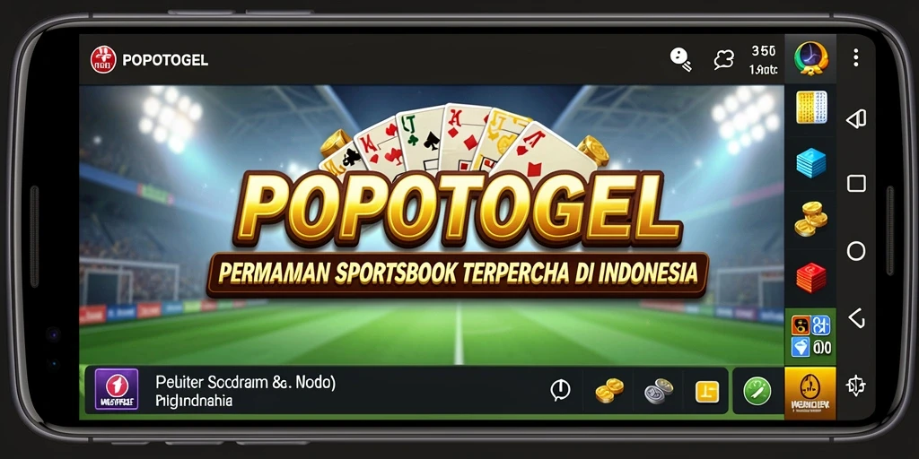 Screenshot utama POPOTOGEL menampilkan antarmuka Sportsbook yang menarik.
