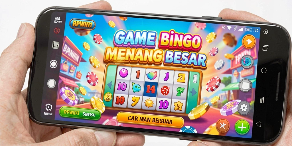 Screenshot gameplay RPWIN1 menampilkan suasana permainan Bingo yang menegangkan.