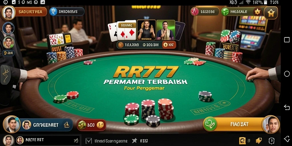 Tampilan tangkapan layar permainan Poker yang seru di RR777.
