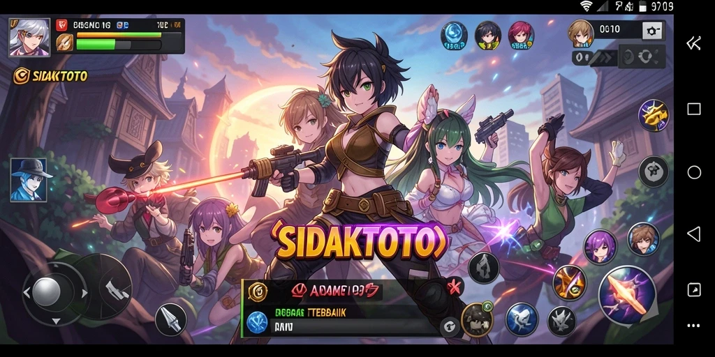 Tampilan gameplay seru dan karakter anime yang menarik.
