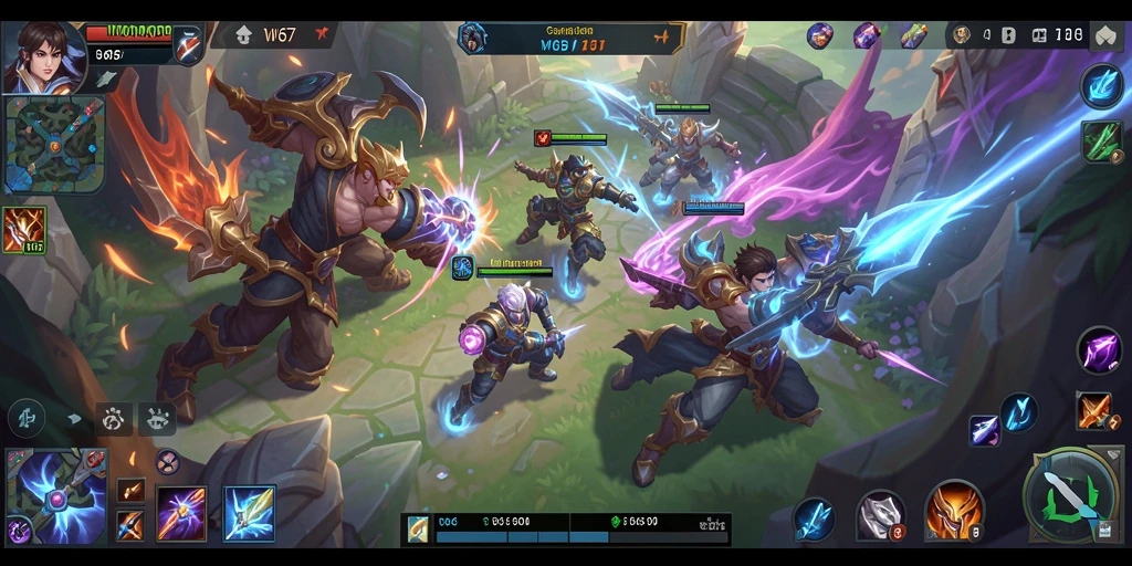 Tampilan menarik dari gameplay W67 yang penuh aksi.
