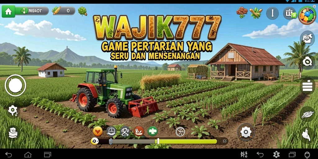 Tampilan gameplay WAJIK777 yang seru dan interaktif dalam dunia pertanian.